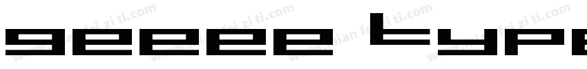 geeee type qkgbcs01 regular字体转换